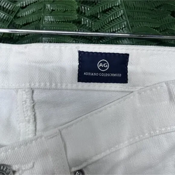 ADRIANO GOLDSCHMIED AG Jeans Women 24 White Denim The Prima Cigarette Pants 2291 - Picture 4 of 11